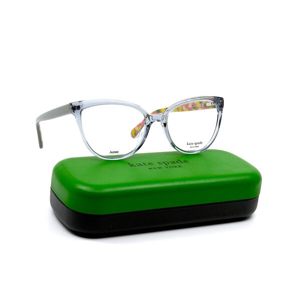 NEW KATE SPADE LUCINDA KB7 TRANSPARENT GREY AUTHENTIC EYEGLASSES FRAME - Picture 5 of 12